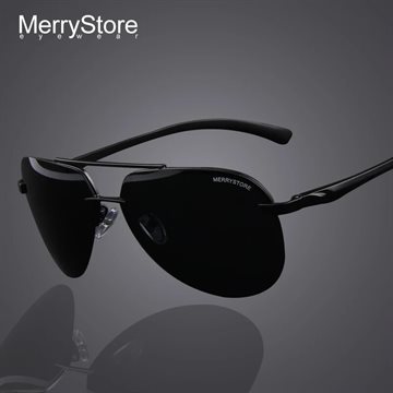MERRYSTORE Brand Men 100% Polarized Aluminum Alloy Frame Sunglasses Fashion Men's Driving Sunglasses High quality 7 Color