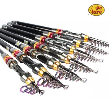 Goture Telescopic Fishing Rod 1.8-3.6Meter Carbon Fiber Carbon Spinning Sea Rod Fishing Tackle Tools Pole