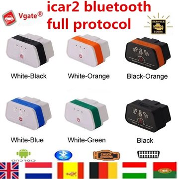 Original Vgate iCar2 Bluetooth ELM327 Full Protocol OBD2 Scanner Diagnostic Tool Full Protocol Free Shipping