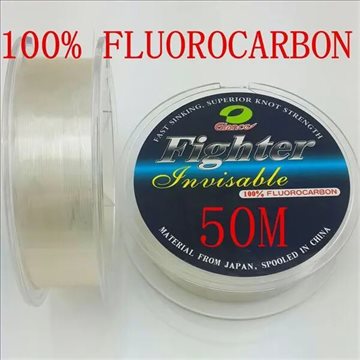 50M 100% Fluorocarbon Fishing Line Leader line for Braid Fishing Line Japan Quality Free Shipping