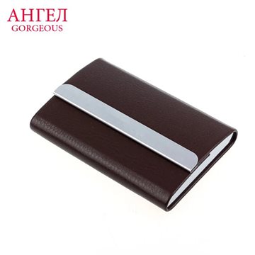 Luruxy Leather Business Credit Card Name Id Card Holder Case Wallet Credit Card Holder Leather Bag Passport Cover Card Holder