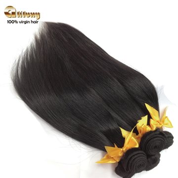 Top-rated Unprocessed Virgin hair Free shipping, 7A GRADE Peruvian hair 3pcs/lot,human hair extension straight, color1b# , 8-28