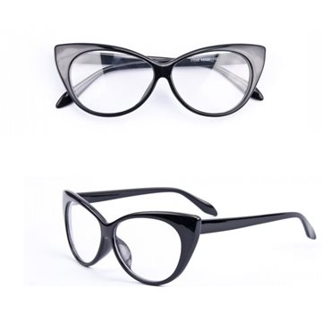 2016 Brand New Designer Cat Eye Glasses Gafas Retro Fashion Black Women Glasses Frame Clear Lens Vintage Eyewear