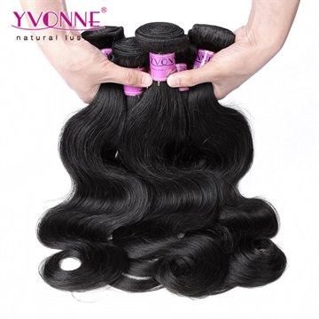 3 Bundles Peruvian Virgin Hair Body Wave,100% Human Hair Weave,8~28 Inches Aliexpress YVONNE Hair,Natural Color