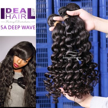 2pcs 3pcs 4pcs ideal brazilian deep wave virgin hair,Grade 5A unprocessed natural hair color brazilian curly virgin hair royals