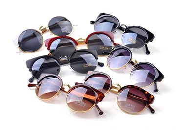 2016 Cat Eye Vintage Sunglasses Women Top Fashion Girls Summer Retro Round Sun Glasses Cat Eye Gafas Oculos Casual Shades