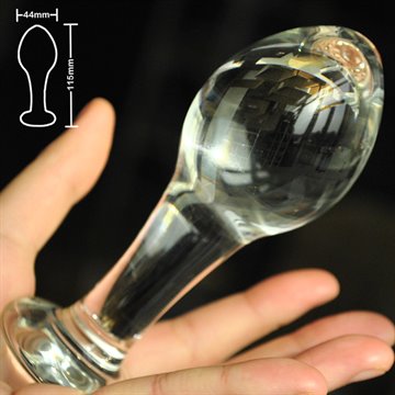 Big head large pyrex glass butt anal plug bead Crystal dildo sex toys for women men gay adult female male masturbation products