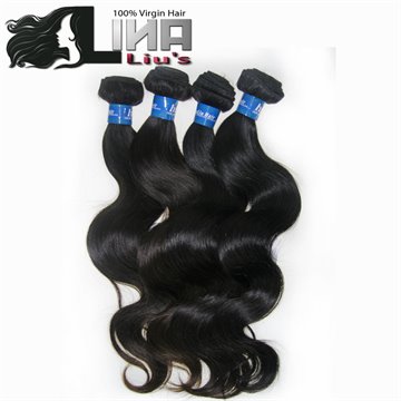 6A Human hair weaves Brazilian virgin hair body wave unprocessed virgin hair 12-28 inch 4pcts/lot/400g color 1b# Free shipping