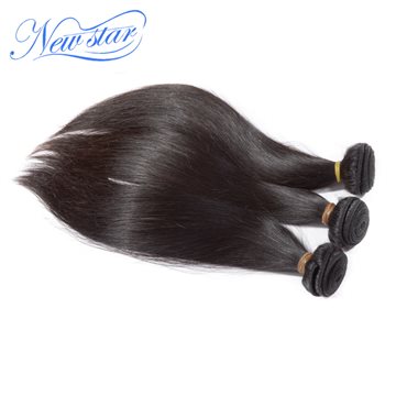 3 pieces/lot 7a grade new star hair peruvian virgin hair straight hair weave with cuticle natural dark brown color free shipping