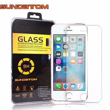 SUNDATOM Ultra Thin Rounded Edge 2.5D Tempered Glass Screen Protector for iPhone5 iPhone SE 5 5C 5S Protective Glass Film