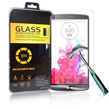 SUNDATOM Screen Protector For LG G3 G4 G5 Premium Tempered Glass Film 2.5D Round Edge Explosion Proof