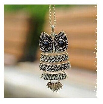 Free Shipping The tan owl necklace necklace 2016 hot necklace gift for Christmas/wedding The European and American style