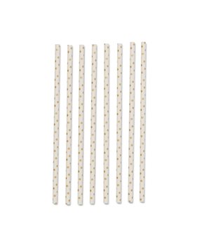 HEMA Papieren Rietjes Goud 20cm - 20 Stuks