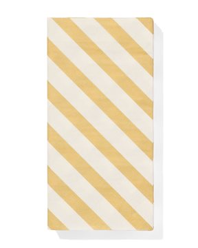 HEMA Servetten Gouden Streep 40x40cm - 12 Stuks