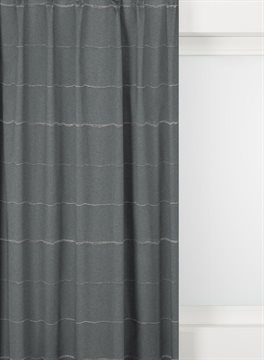 HEMA Gordijnstof Renesse Gerecycled Streep Petrol (petrol)