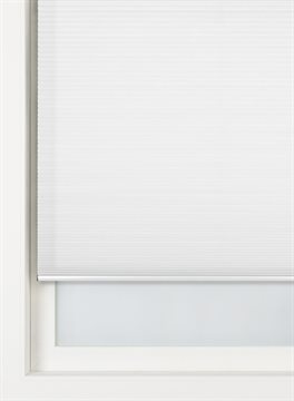 HEMA Plisse Dubbel Verduisterend Witte Achterzijde Wit (wit)