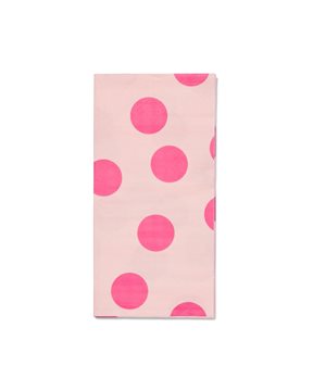 HEMA Servetten Stip Roze 40x40cm - 12 Stuks