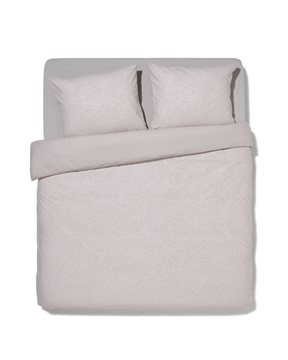 HEMA Dekbedovertrek Katoen 200x200/220 Beige Stiksel (taupe)